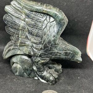 Large Labradorite Eagle Crystal Blue Flash 1.14lbs